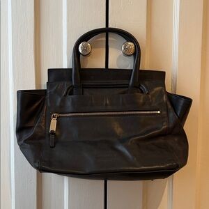 Jil Sander Black Leather Handbag